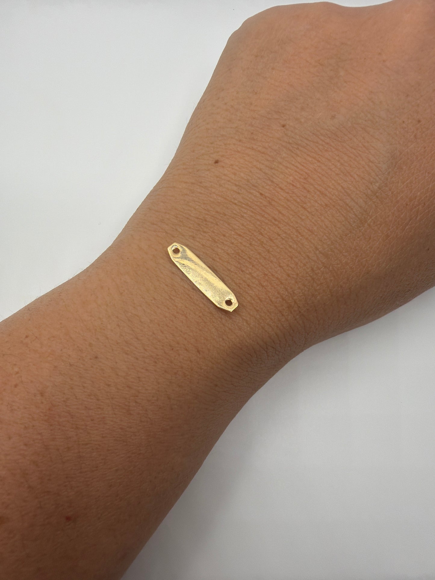 Herraje Placa Oro amarillo 18k 0,49 Gr / 2,1 Cm