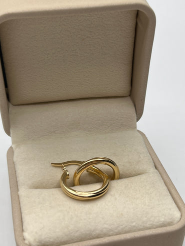 Candonga Entorchada Oro amarillo 18k 1,76 Gr / 2 Cm