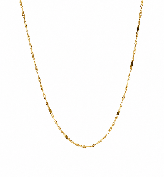 Cadena It Plana Oro amarillo 18k +3 / 1,62 Gr / 1,15 mm / 50 Cm