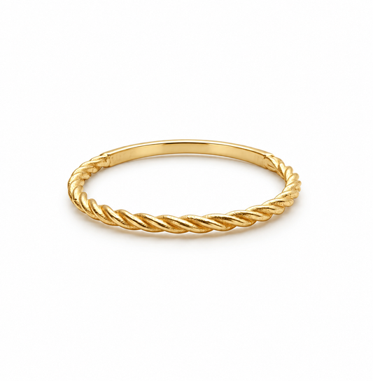 Anillo Lazo Oro amarillo 18k / Talla 8 / 1,05 Gr / 1,4 mm