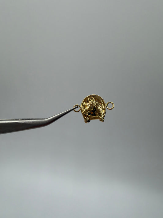 Herraje Caballo Oro amarillo 18k 0,44 Gr / 0,9 Cm