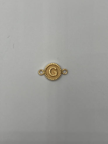 Herraje Letra G Oro amarillo 18k 0,60 Gr / 1 Cm