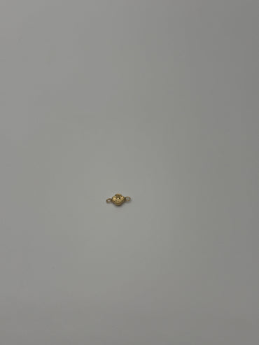 Herraje Flor Oro amarillo 18k 0,19 Gr / 0,6 Cm