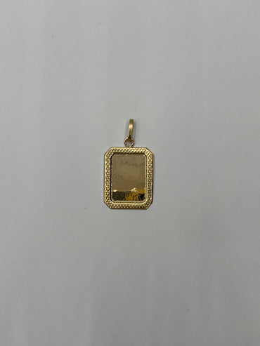 Dije Placa Oro amarillo 18k 0,69 Gr / 14 mm / 1,8 Cm