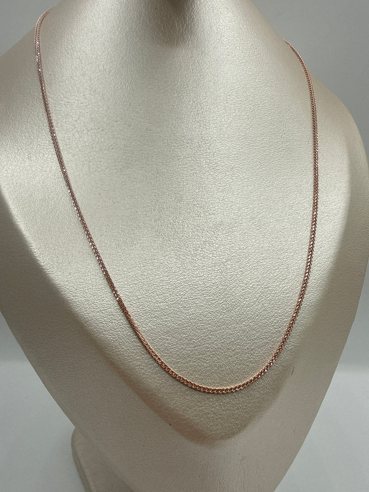 Cadena It Franco Oro blanco y Oro rosa 18k +1 / 3,65 Gr / 1 mm / 60 Cm
