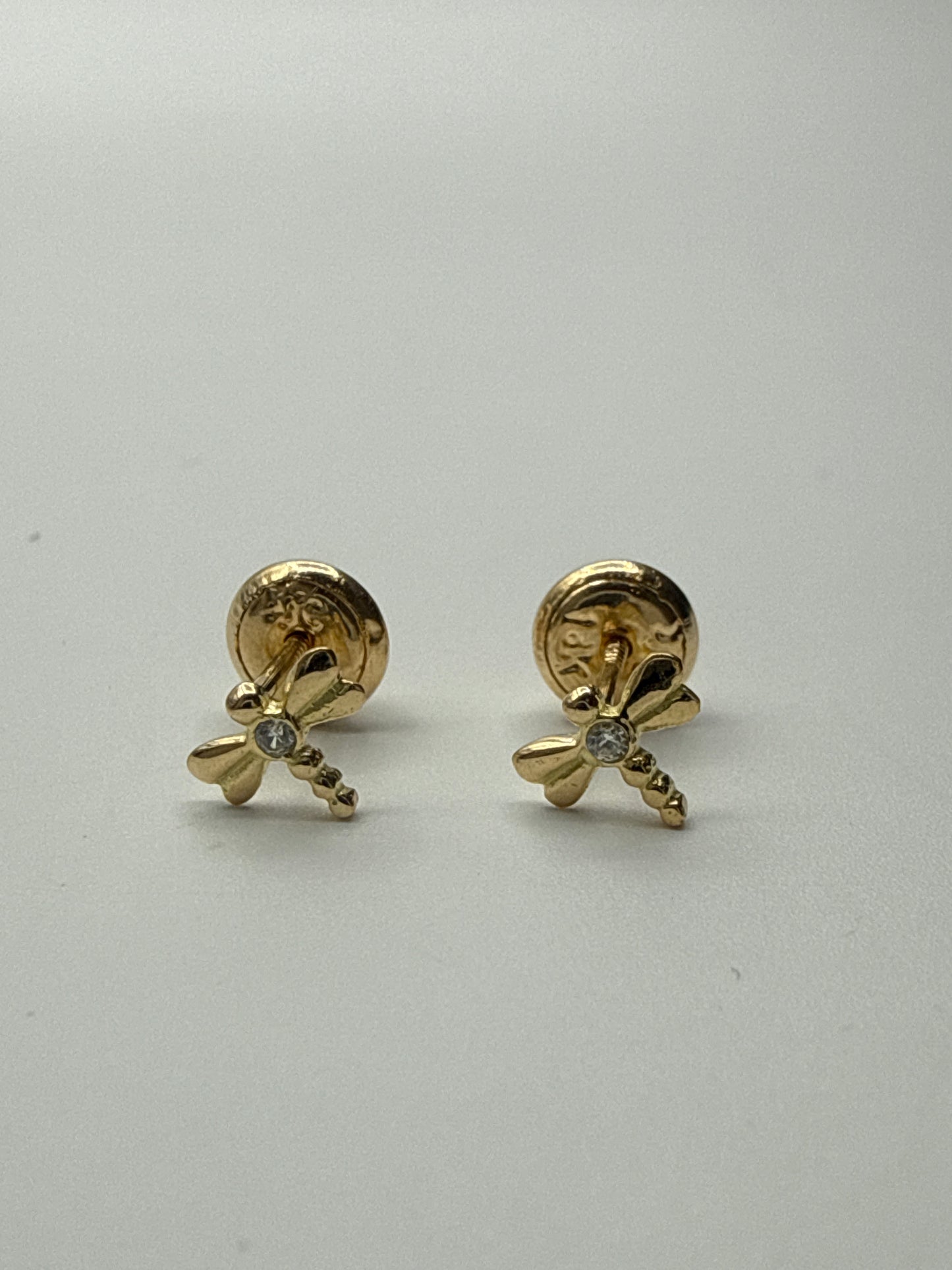 Topos Libelula Oro amarillo 18k 0,66 Gr / 6,30 mm