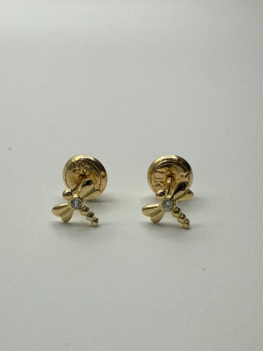 Topos Libelula Oro amarillo 18k 0,66 Gr / 6,30 mm