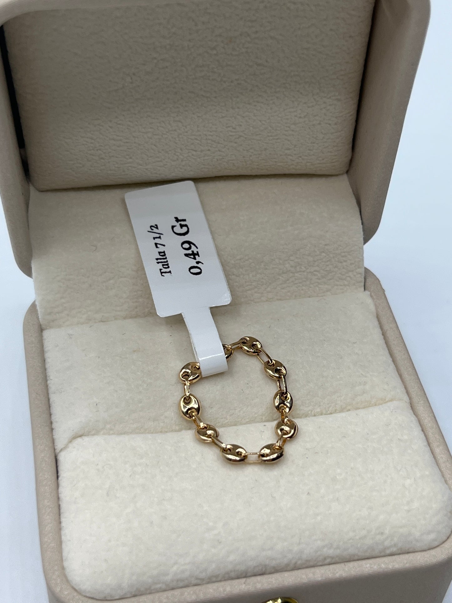 Anillo GC Oro amarillo 18k / Talla 7 1/2 / 0,49 Gr / 3 mm