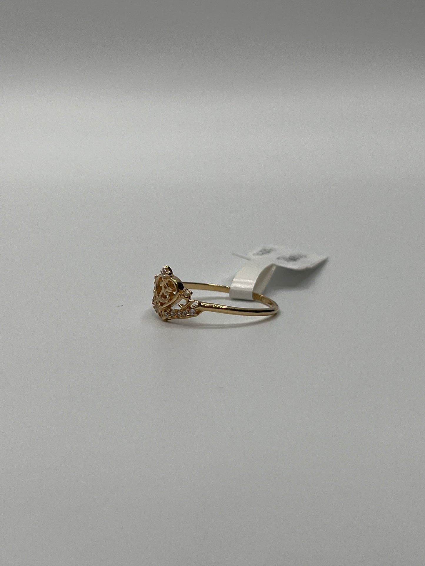 Anillo 15s Circon Blanco Oro amarillo 18k / Talla 6 1/2 / 1,32 Gr / 8,55 mm