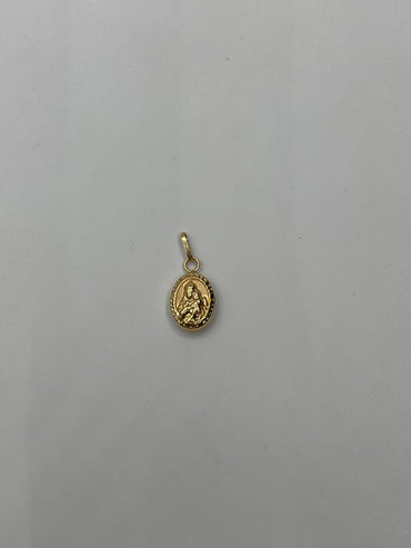 Dije Virgen Del Carmen Oro amarillo 18k 0,49 Gr / 8 mm / 1 Cm