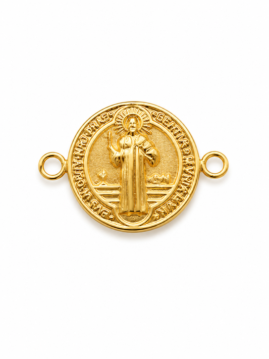 Herraje San Benito Oro amarillo 18k 0,38 Gr / 0,8 Cm