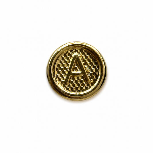 Herraje Letra A Oro amarillo 18k 0,42 Gr / 1 Cm