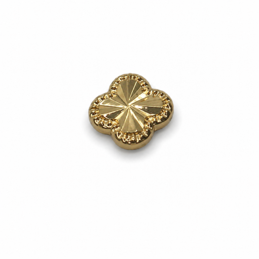 Herraje Trebol Diamantado Oro amarillo 18k 0,29 Gr / 1 Cm