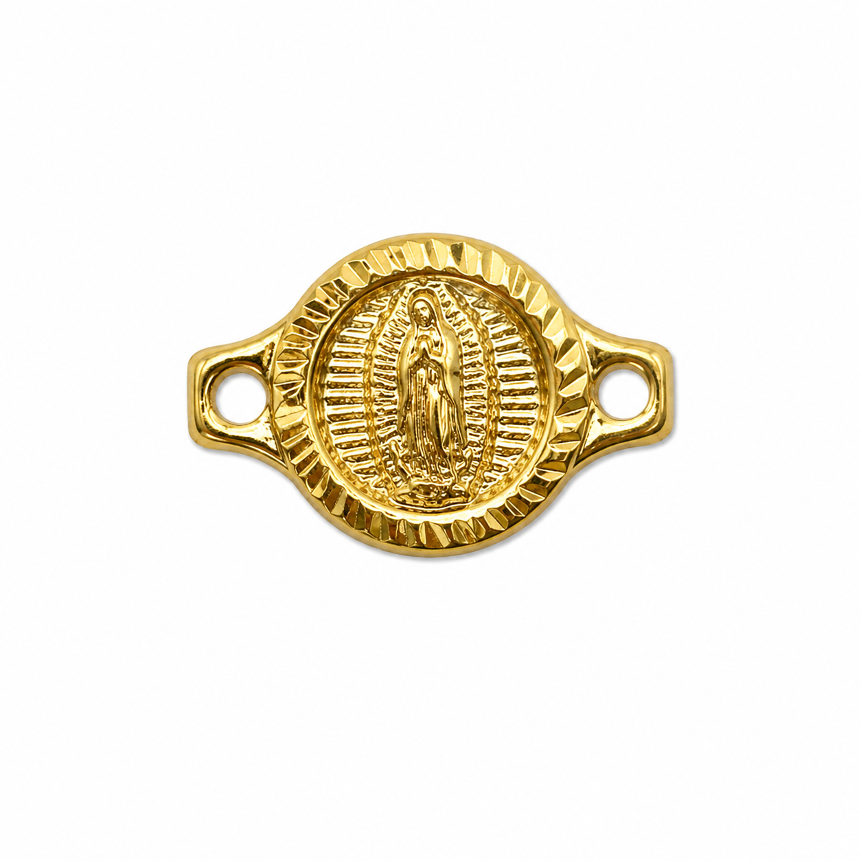 Herraje virgen Guadalupe Oro amarillo 18k 0,67 Gr / 0,9 Cm