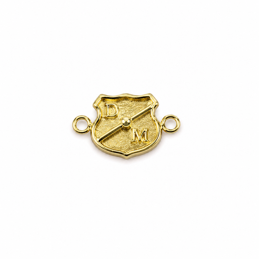 Herraje Independiente Medellin Oro amarillo 18k 0,42 Gr / 0,9 Cm