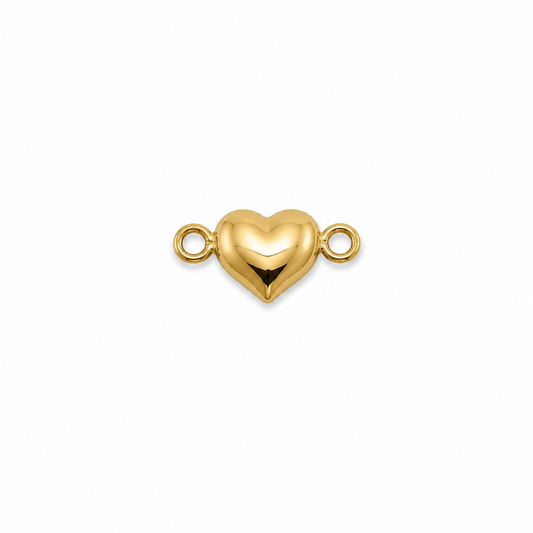Herraje Corazon Liso Oro amarillo 18k 0,15 Gr / 0,5 Cm