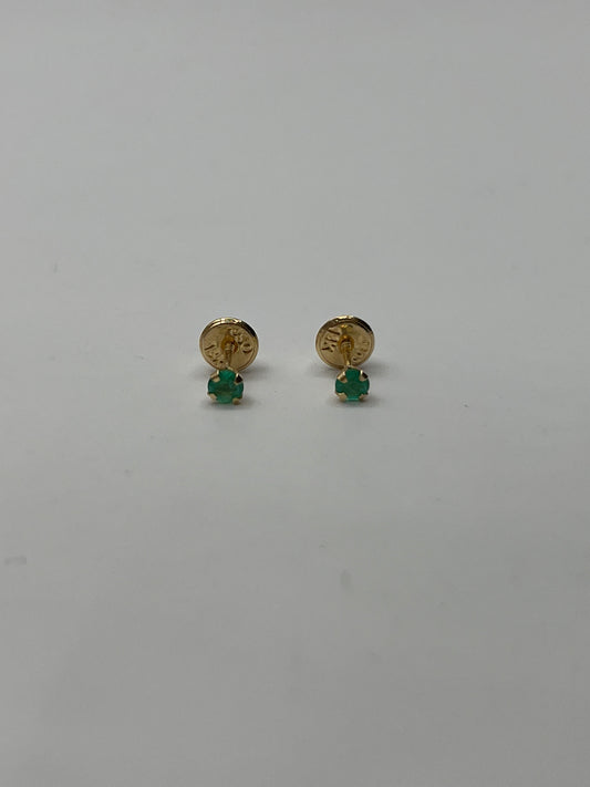 Topos Esmeralda / 0.20pts oro amarillo 18k / 3 mm (Joya)