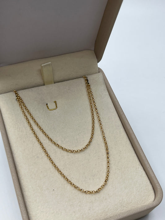Cadena It Rolon Oro amarillo 18k +3 / 1,25 Gr / 1,80 mm / 45 Cm