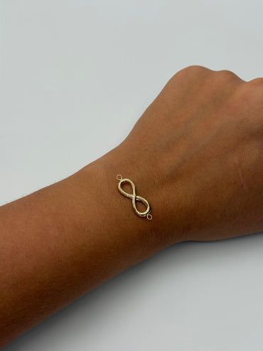 Herraje Infinito Oro amarillo 18k 0,49 Gr / 1,6 Cm