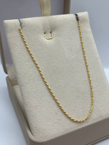 Cadena It Mini Lazo Oro amarillo 18k +3 / 1,00 Gr / 1,15 mm / 50 Cm