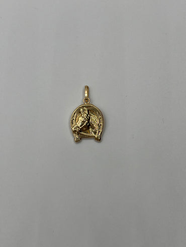 Dije Caballo Oro amarillo 18k 1 Gr / 13,40 mm / 1,3 Cm