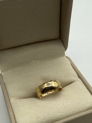 Anillo Liso Oro amarillo 18k / Talla 6 1/2 / 1,95 Gr / 6,20 mm