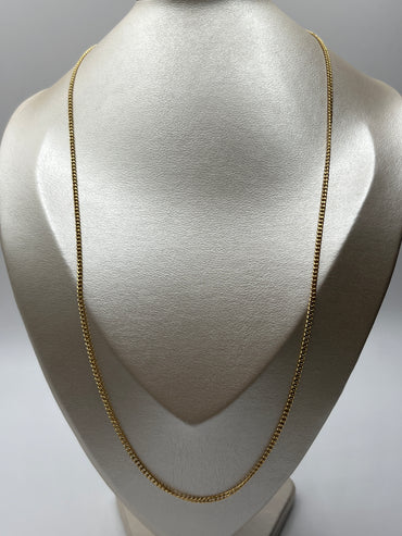 Cadena It Mini Cubana Oro amarillo 18k +2 / 3,60 Gr / 2,3 mm / 60 Cm