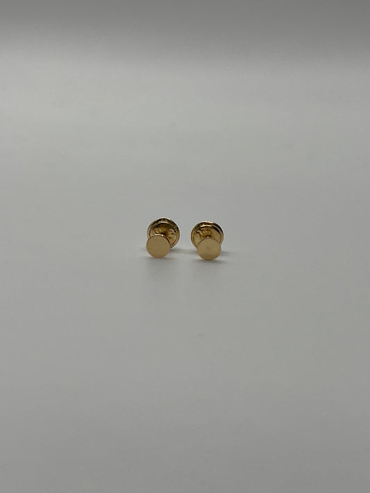 Topos Circulo Plano Liso Oro amarillo 18k 0,51 Gr / 4 mm