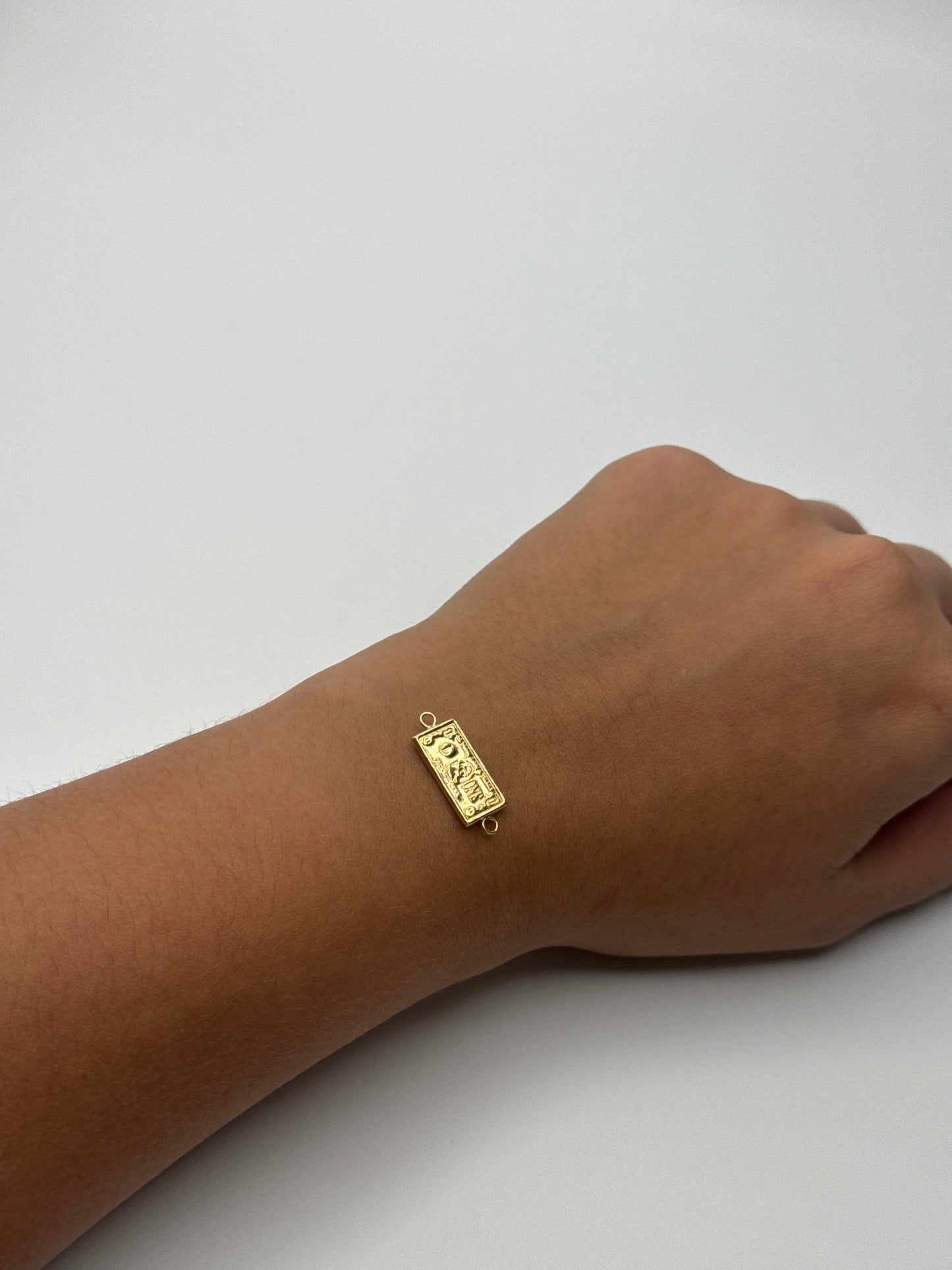 Herraje dolar Oro amarillo 18k 0,83 Gr / 0,85 Cm