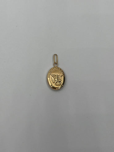 Dije Arcangel San Miguel Oro amarillo 18k 0,94 Gr / 11 mm / 1,8 Cm