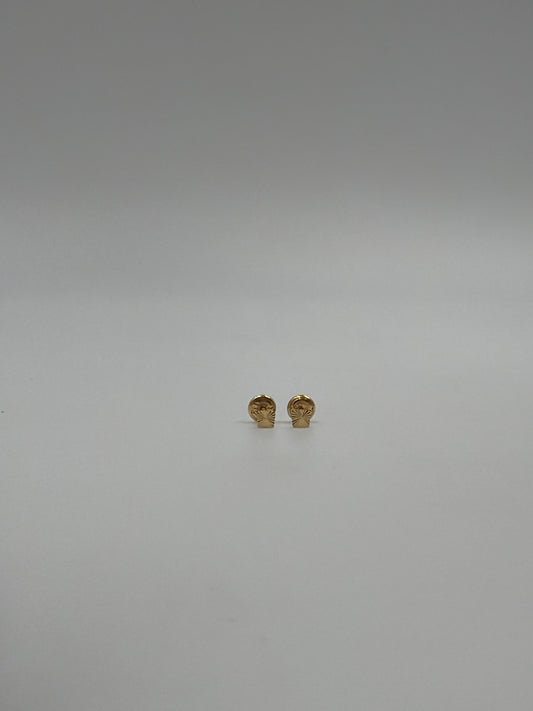 Topos cuadrado diamantado Oro amarillo 18k 0,50 Gr / 3,44 mm