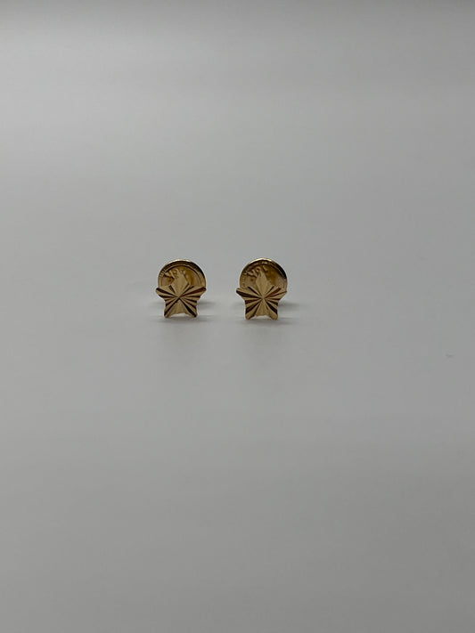 Topos Estrella Diamantada Oro amarillo 18k 0,51 Gr / 5 mm