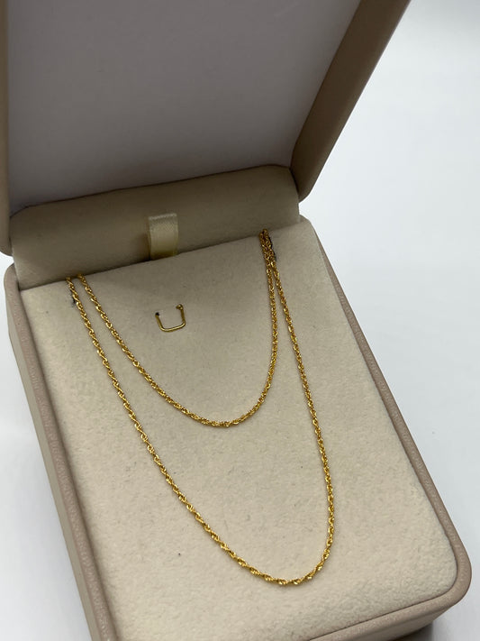 Cadena It Mini Lazo Oro amarillo 18k +3 / 0,89 Gr / 1 mm / 45 Cm