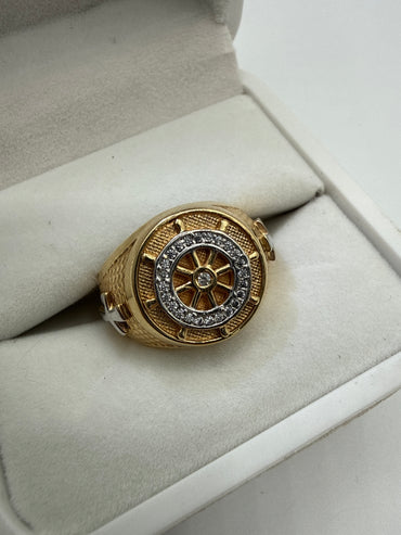 Anillo Timon Oro amarillo 18k / Talla 10 / 6,71 Gr / 16 mm