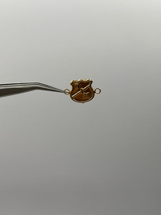 Herraje Independiente Medellin Oro amarillo 18k 0,42 Gr / 0,9 Cm