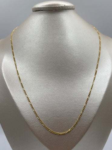 Cadena It Figaro Oro amarillo 18k +3 / 2,30 Gr / 2 mm / 60 Cm