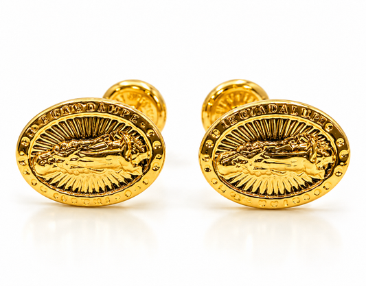 Topos Virgen Guadalupe Oro amarillo 18k 0,76 Gr / 7,6 mm