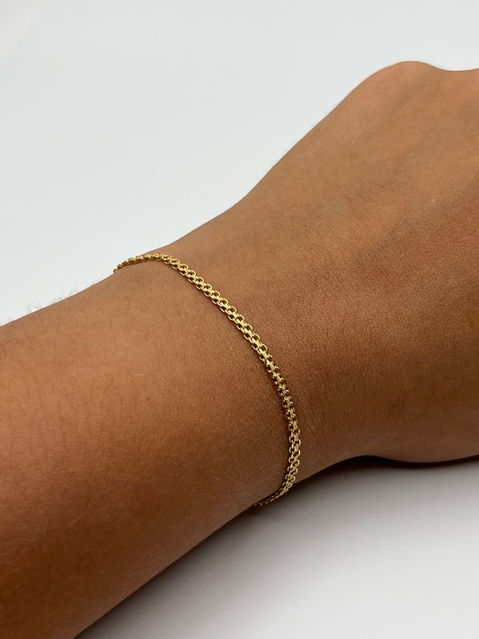Pulso It Chino Oro amarillo 18k +3 / 2,04 Gr / 2 mm / 19 Cm
