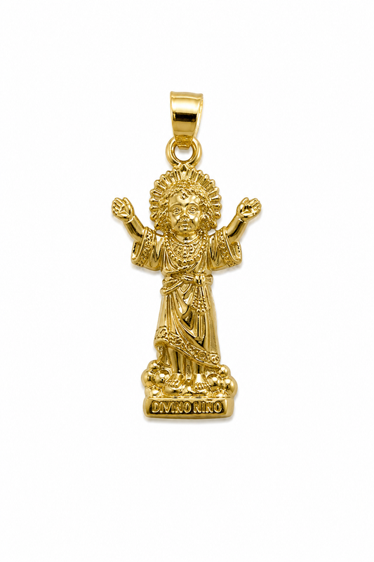 Dije Divino Niño Oro amarillo 18k 0,95 Gr / 14,2 mm / 2,1 Cm