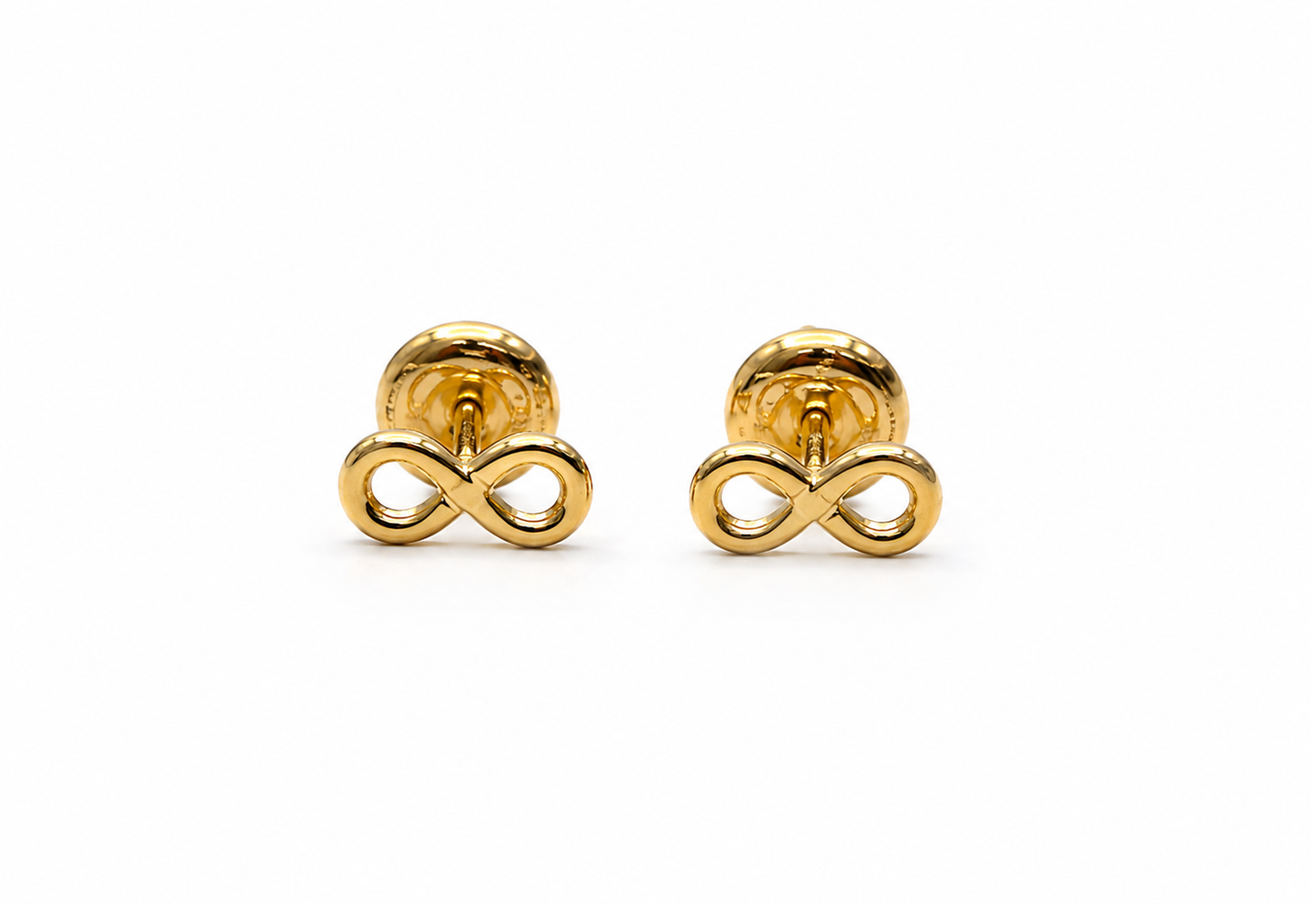 Topos Infinito Circon Blanco Oro amarillo 18k 0,85 Gr / 4 mm