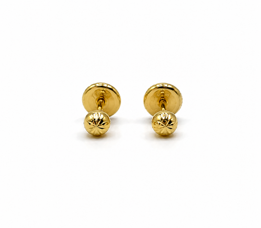 Topos Bola Diamantado Oro amarillo 18k 0,44 Gr / 3 mm