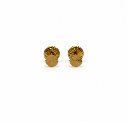 Topos circulo diamantado plano Oro amarillo 18k 0,28 Gr / 5,55 mm