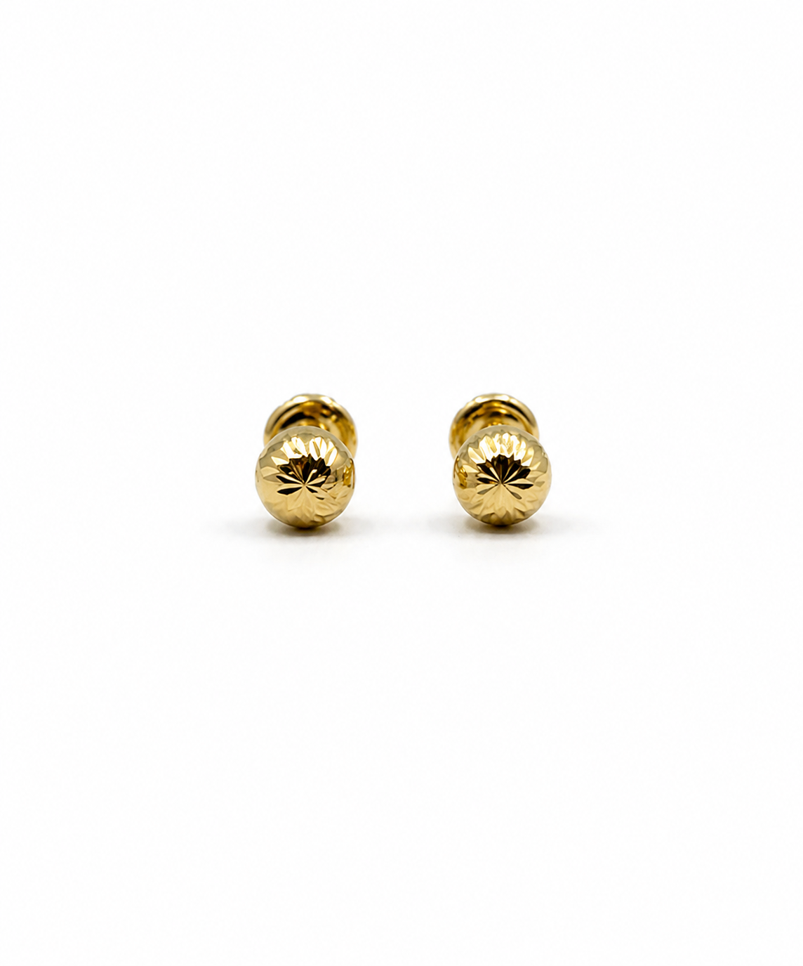 Topos diamantados Oro amarillo 18k 0,60 Gr / 5 mm