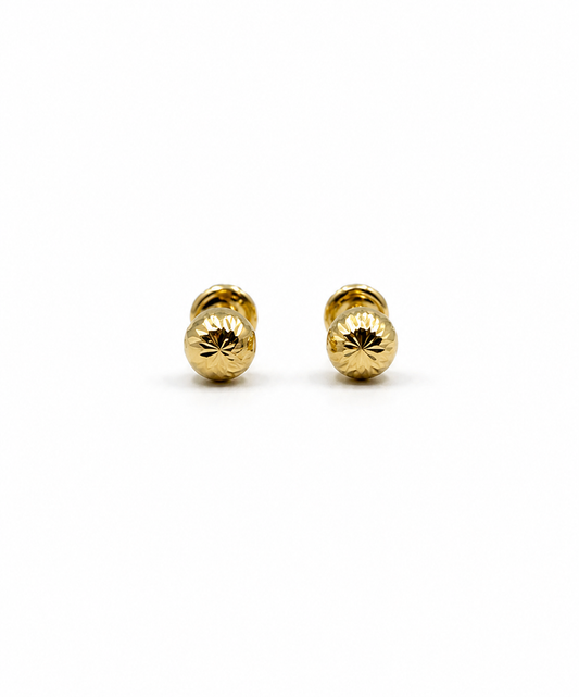 Topos Bola Diamantado Oro amarillo 18k 0,58 Gr / 5 mm