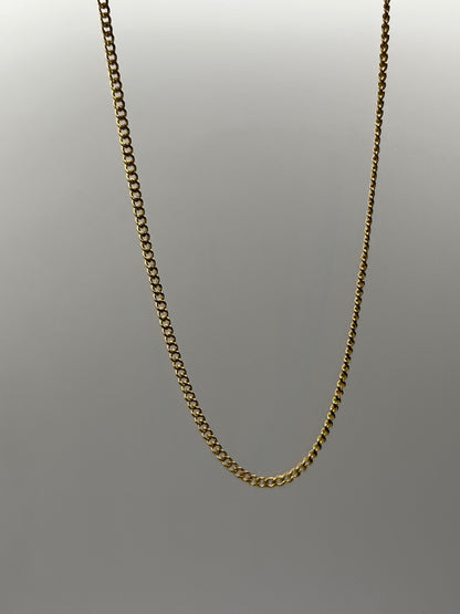 Cadena It Mini Cubana Oro amarillo 18k +2 / 3,60 Gr / 2,3 mm / 60 Cm