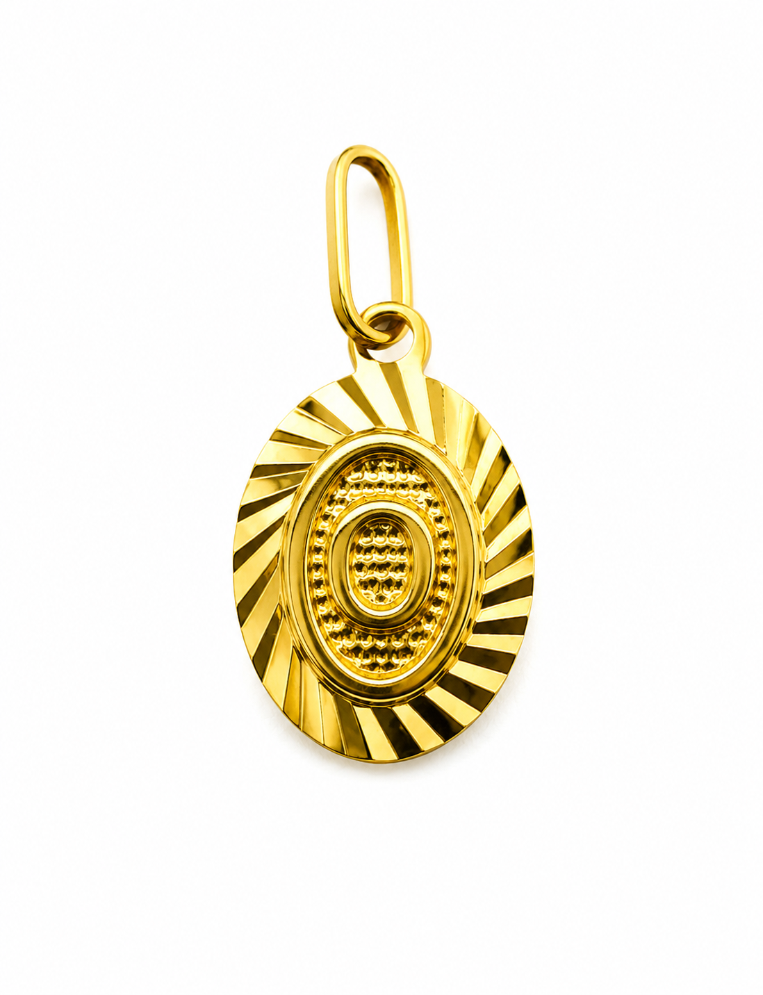 Dije Letra O Oro amarillo 18k 0,44 Gr / 7,50 mm / 1,20 Cm