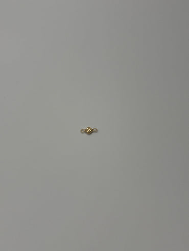 Herraje trebol diamantado Oro amarillo 18k 0,24 Gr / 0,6 Cm