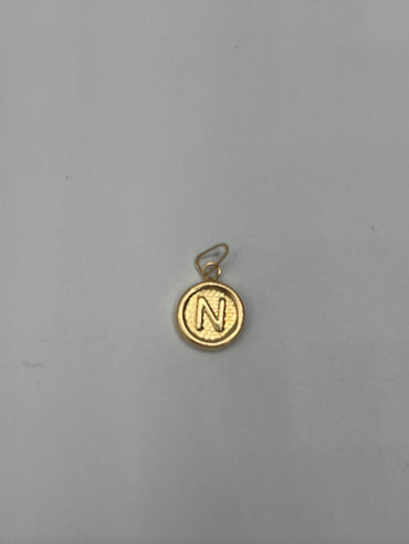 Dije Letra N Oro amarillo 18k 0,42 Gr / 10 mm / 1 Cm