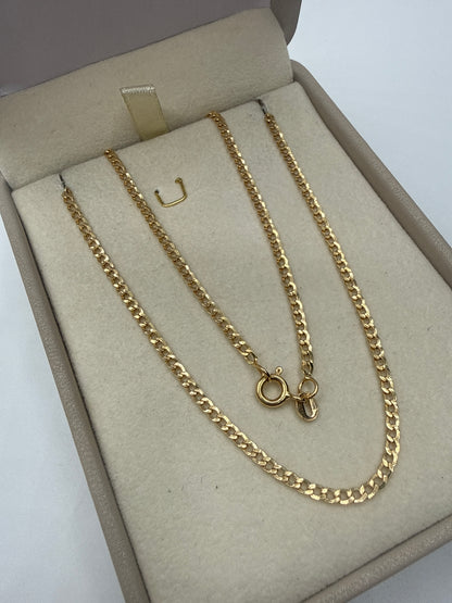 Cadena It Cubana Oro amarillo 18k 4 Gr / 2,40 mm / 60 Cm