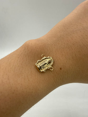 Herraje Virgen Guadalupe Oro amarillo 18k 0,55 Gr / 1,5 Cm
